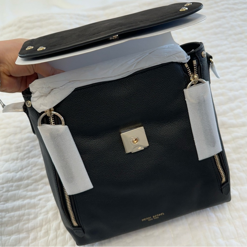 Henri Bendel Leather Backpack